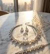 Woman Stylish Silver Jewelry Set